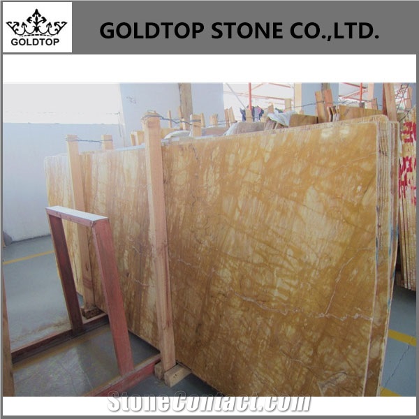 Giallo Sienna Slabs Panel for Hotel Floor Covering