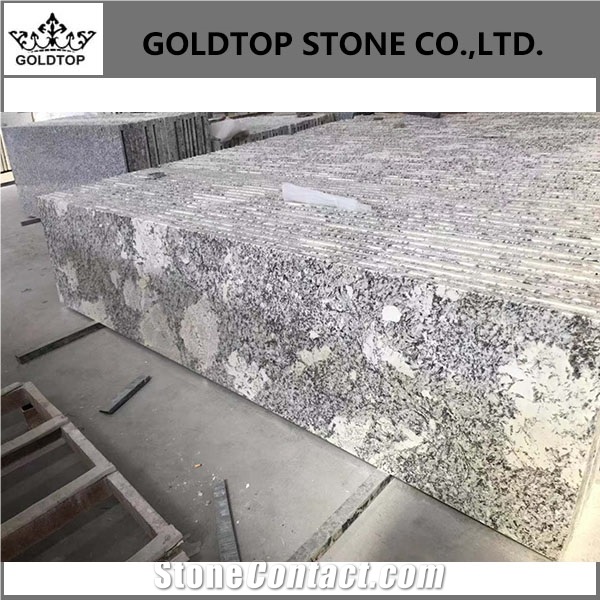 Honed Stone Elegant Snowflake Brazil White Granite