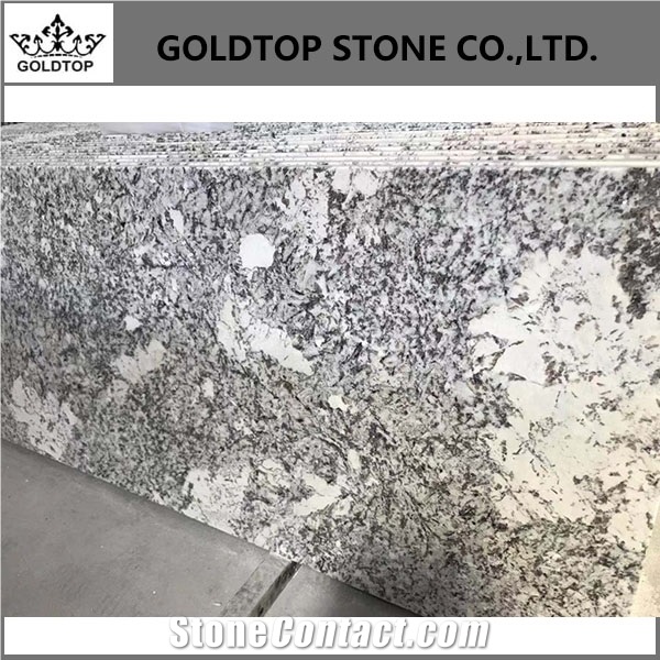 Honed Stone Elegant Snowflake Brazil White Granite