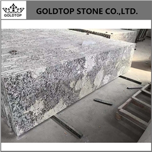 Honed Stone Elegant Snowflake Brazil White Granite