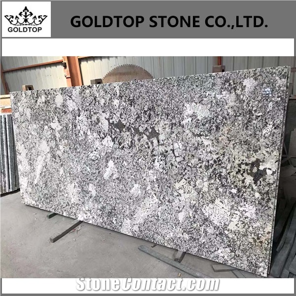 Honed Stone Elegant Snowflake Brazil White Granite