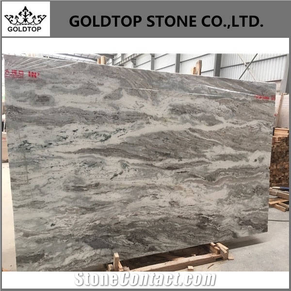 India Polished Fantasy Brown Marble Slabs and Tile