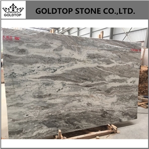 India Polished Fantasy Brown Marble Slabs and Tile