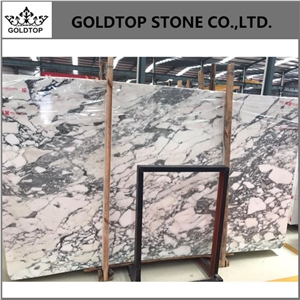 Italian High Quality Arabescato White Marble Slab