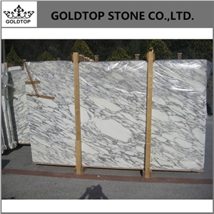 Italian High Quality Arabescato White Marble Slab