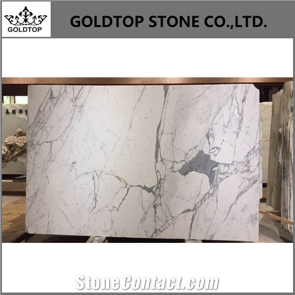 Italy Polished Statuario White High Quality Slabs