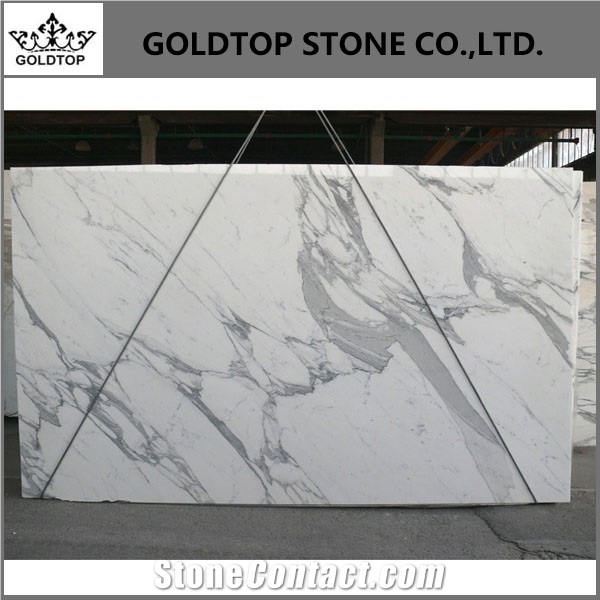 Italy Polished Statuario White High Quality Slabs