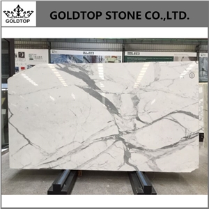 Italy Polished Statuario White High Quality Slabs
