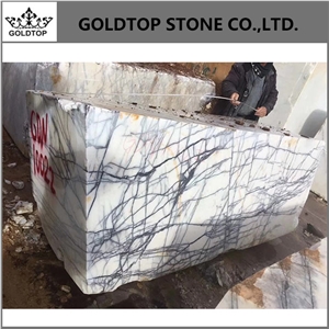Lilac White Natural Slab Bathroom Vanity for Hotel
