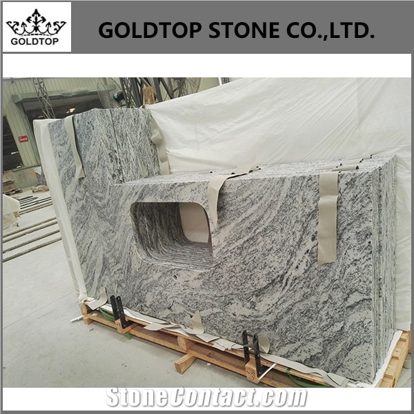 Natural Stone with Black Lines Custom Vanity Tops