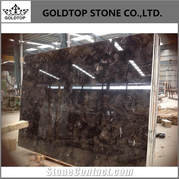 Polished China Emperador Brown Marble Slabs