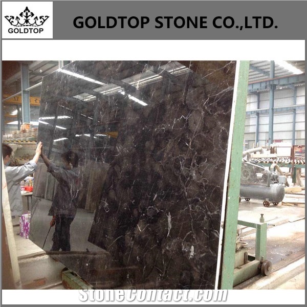 Polished China Emperador Brown Marble Slabs
