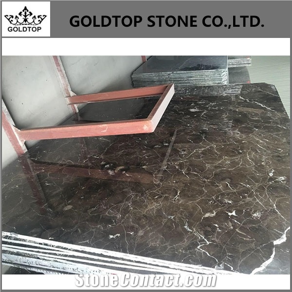 Polished China Emperador Brown Marble Slabs