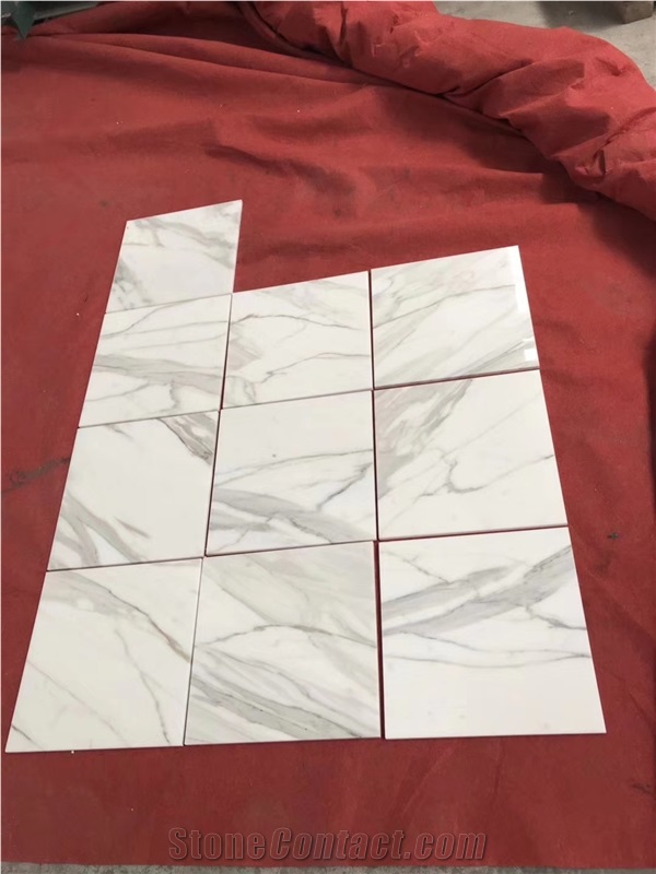 12"X24"X10mm Calacatta Extra White Marble Tiles
