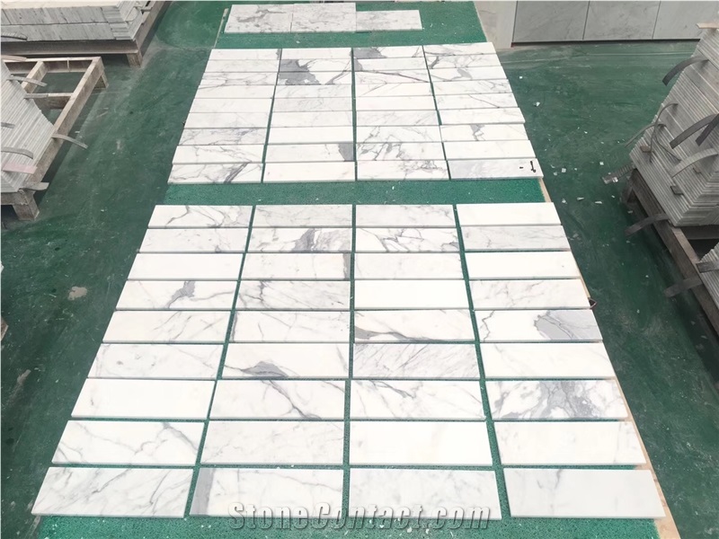 12"X24"X10mm Calacatta Extra White Marble Tiles