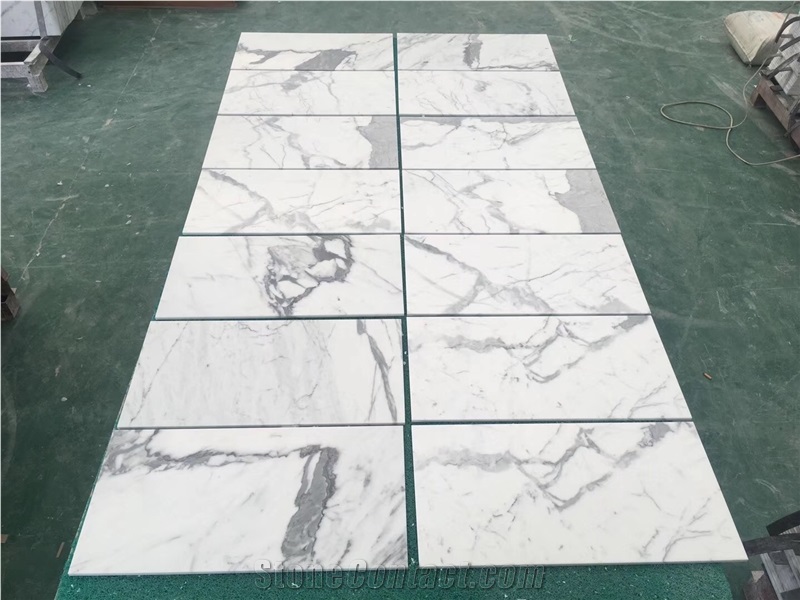 12"X24"X10mm Calacatta Extra White Marble Tiles