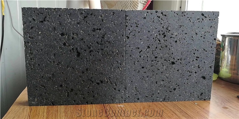 Hainan Grey Basalt Bluestone Wall Cladding Tiles