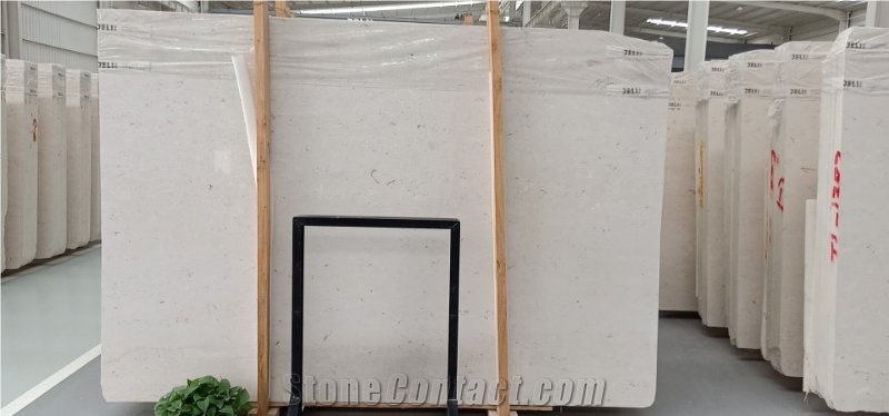 Moon Beige Popular Marble Shell Stone Floor Tile