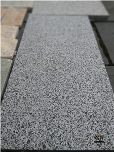 G633y Dark Grey Granite Flamed Floor Tiles