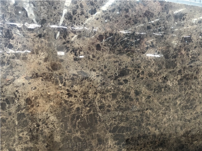 Dark Emperador Marble Slab/Tile for Wall Cladding