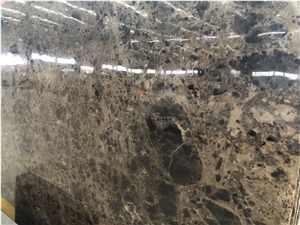 Dark Emperador Marble Slab/Tile for Wall Cladding