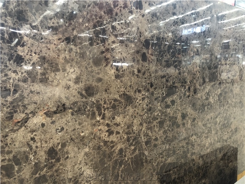 Dark Emperador Marble Slab/Tile for Wall Cladding