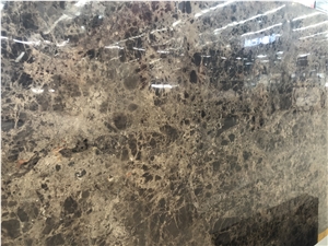 Dark Emperador Marble Slab/Tile for Wall Cladding