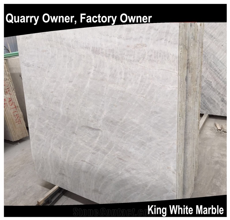 King/Well White Marble Slabs/Tiles/Cut to Size Polished for Floor Wall