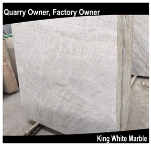 King/Well White Marble Slabs/Tiles/Cut to Size Polished for Floor Wall