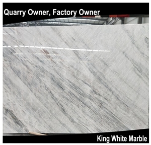 King/Well White Marble Slabs/Tiles/Cut to Size Polished for Floor Wall