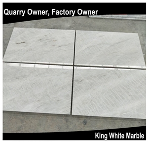 King/Well White Marble Slabs/Tiles/Cut to Size Polished for Floor Wall
