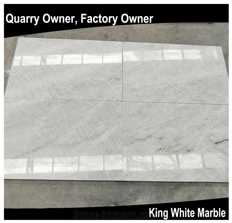King/Well White Marble Slabs/Tiles/Cut to Size Polished for Floor Wall