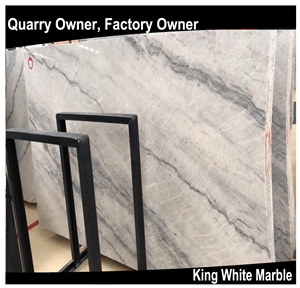 King/Well White Marble Slabs/Tiles/Cut to Size Polished for Floor Wall