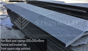 Ken Black Granite Copings 60x30x4cm Square Edge Ken Black Granite Copings 60x30x4cm Square Edge
