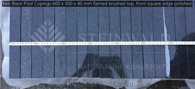 Ken Black Granite Copings 60x30x4cm Square Edge