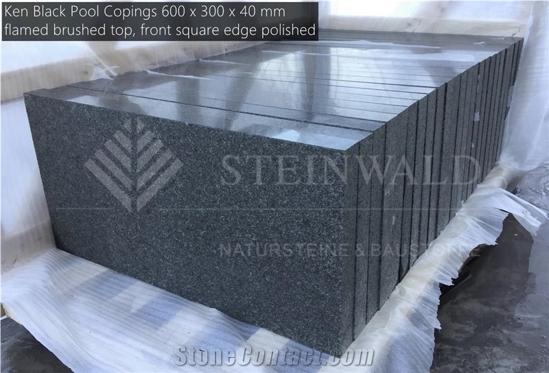 Ken Black Granite Copings 60x30x4cm Square Edge
