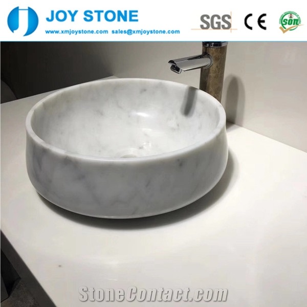 Polish China Nero Marquina Round Basin for Sale
