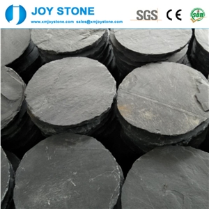 Whole Sale China Black Slate Round Garden Stepper