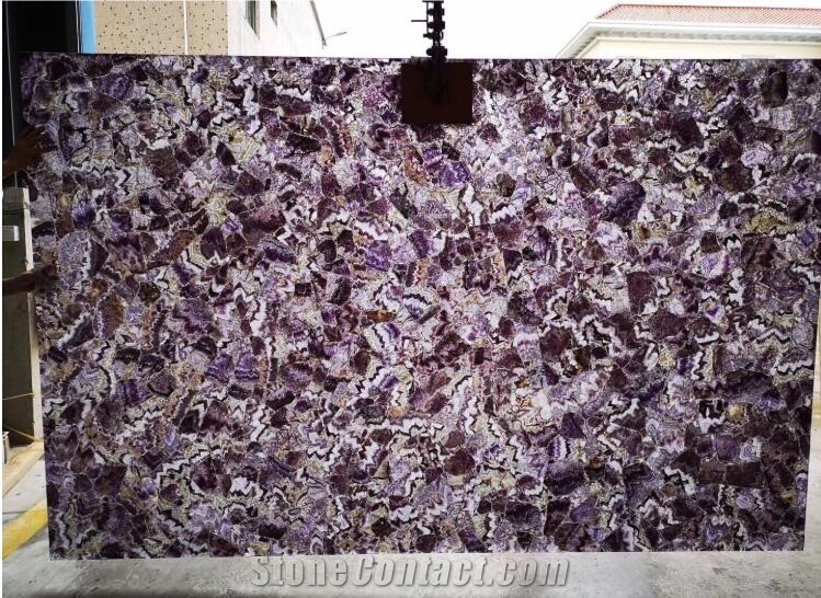 Amethyst Stone Slabs Semiprecious Stone