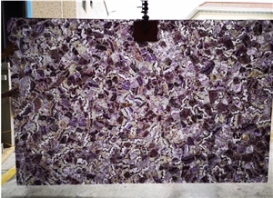 Amethyst Stone Slabs Semiprecious Stone