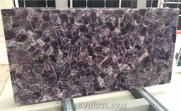 Amethyst Stone Slabs Semiprecious Stone