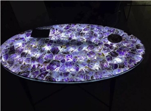Amethyst Stone Slabs Semiprecious Stone