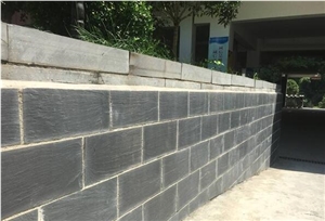 Black Slate Tiles Wall Cladding