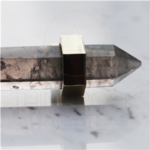 China Hexagon Smoke Crystal Wardrobe Handle