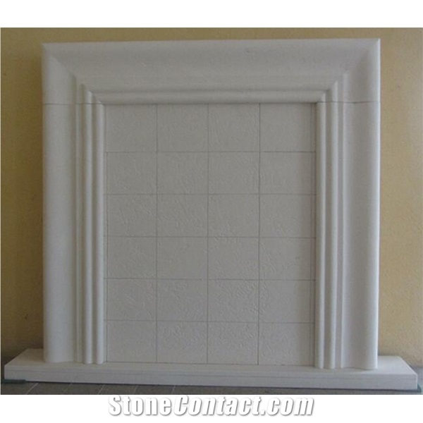 Marble Fireplace Moca Cream Beige Limestone