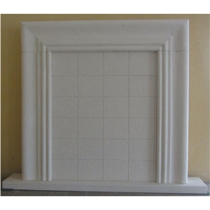 Marble Fireplace Moca Cream Beige Limestone