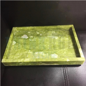 Polished Marble Tray, Green Marble Polished Marble Tray, Green Marble
