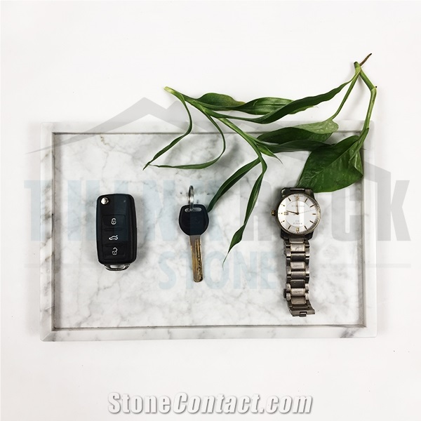 Polished Marble Tray, Green Marble
