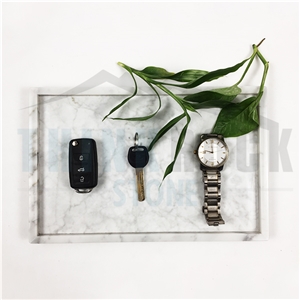 Polished Marble Tray, Green Marble