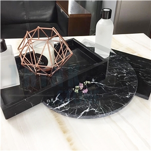 Polished Marble Tray, Green Marble